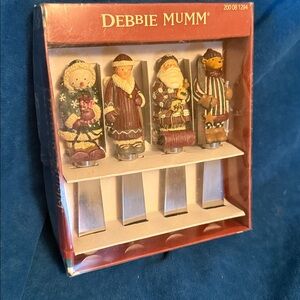 Debbie Mumm Holiday spreaders. NEW